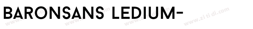 BaronSans ledium字体转换